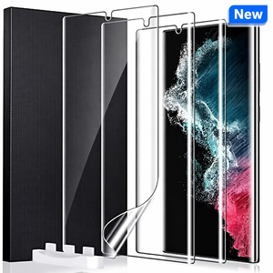 Protection d'écran intégrale en gros pour <span class=keywords><strong>S22</strong></span> Ultra 5G, auto-réparatrice, flexible en TPU, anti-rayures, 3D incurvée, haute sensibilité, sans bulles - Product Image 1