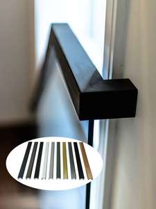 מעקה באיכות גבוהה משובחת אלומיניום מעקה זכוכית בסיס אלומיניום נירוסטה למעקה מדרגות מרפסת לשימוש בקניון - Product Image 4