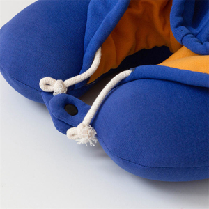 Wholesale Portable <b>Waterproof</b> Travel Memory <b>Foam</b> Pillow New Innovation Soft U-Shape with Hood-Linked Neck Support - Product Image 6