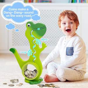 Creative nouvel animal en bois dinosaure <span class=keywords><strong>girafe</strong></span> pingouin <span class=keywords><strong>tirelire</strong></span> pièce de monnaie billet chien <span class=keywords><strong>tirelire</strong></span> - Product Image 6