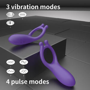 Odeco アダルト ラバー U字型 バイブレーター 超伸縮性 充電式 コックリング ゲイ男性向け Juguetes Sexual 男性用セックストイ - Product Image 5