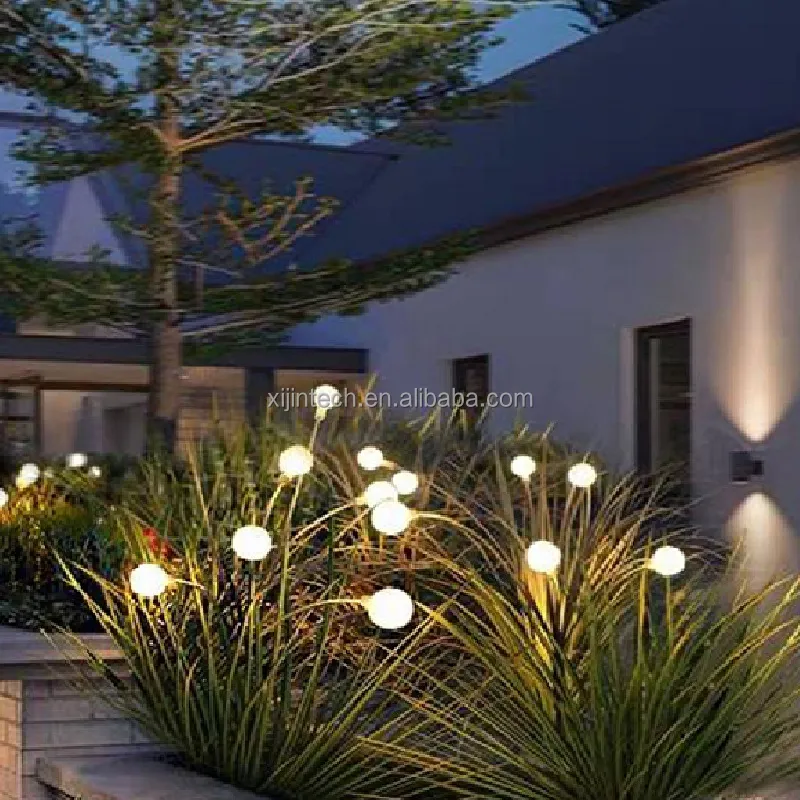 Jardín solar Starburst Luz oscilante Oscilación al aire libre Patio Camino Decoración Solar Powered Firefly Light