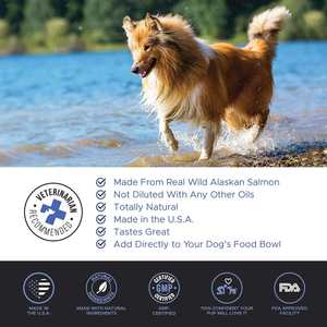 Huile de saumon naturelle pressée à froid riche en oméga 3+6 - Complément alimentaire anti-chute de poils, anti-inflammatoire pour chiens et chats - Product Image 3