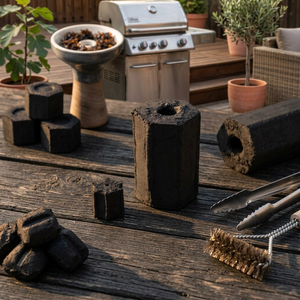 Charbon de bois naturel en blocs hexagonaux, briquettes de charbon pour barbecue, combustible pour fumage indirect, marque BINCO - Product Image 3
