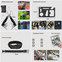 Équipement de survie tactique professionnel, outil de chasse avec trousse de premiers soins dans une pochette pour le camping et la randonnée