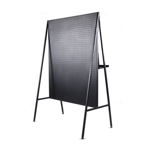 Paneles de tablero de clavijas de Metal <span class=keywords><strong>Gondala</strong></span> independientes de estilo moderno, estantes de exhibición, antióxido con recubrimiento en polvo para accesorios de tienda minorista - Product Image 1