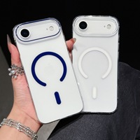 Étui intégral transparent ultra-fin en TPU+PC haute clarté avec protection de l'appareil photo pour 17 Air Pro Max