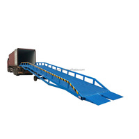 Rampe de chargement mobile pliable à deux sections, hydraulique manuelle, pour camion et conteneur maritime, CE 8 tonnes, 10 tonnes, 12 tonnes, 15 tonnes