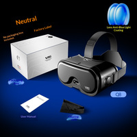 VRG Q8 Headset VR Terintegrasi dengan Kacamata Gaming 3D Realitas Virtual dan AR untuk Smartphone - Standar