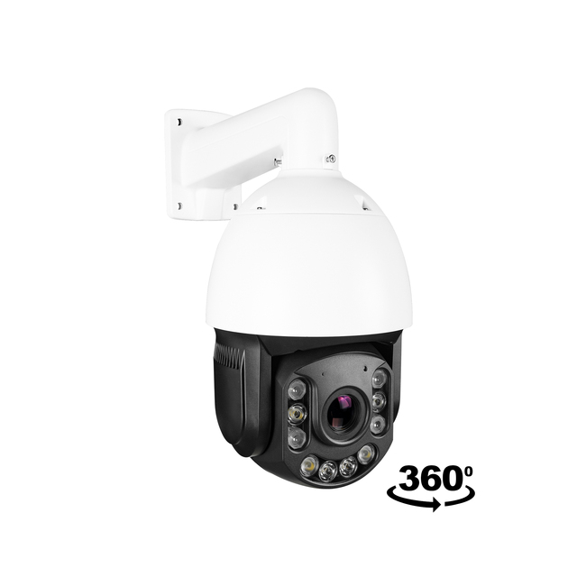 Hik Compatible 8mp 4k 360° Auto Tracking PoE PTZ Dome IP Camera Outdoor 4.5-148.5mm 33x Optical Zoom Two Way Talk AI Color Night