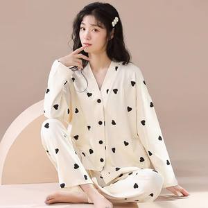 Pijamas Térmicos al por Mayor de Fábrica para Mujer, Colección Primavera-Otoño 2025, Ropa de Casa, Traje de Otoño-Invierno, Transmisión en Vivo para Microempresas - Product Image 6