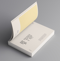 Impression de livres en papier sans bois noir et blanc, personnalisation de livres, impression de livres à couverture souple avec film tactile