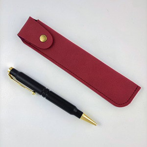 Étui de rangement universel en cuir rétro pour outils de coiffure avec fermeture à bouton-pression, fonctionne également comme étui pour stylos et crayons à sourcils - Product Image 3