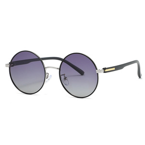 SPOEN <b>Round</b> <b>Sunglasses</b> UV400 Polarized Metal Frame Men Outdoor Retro Style - Product Image 5