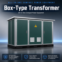 Transformateur de distribution d'énergie industrielle compact pour extérieur, entièrement scellé, de type boîte, à trois bobines toroïdales haute tension