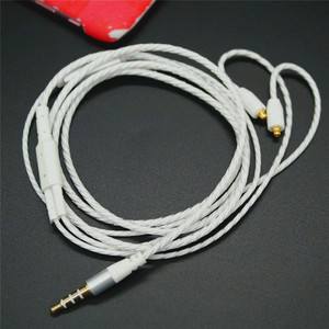 Shure Audio <b>Cable</b> Se315 425 535 846 Ue900 White With <b>Microphone</b> Plugin And Plug - Product Image 1