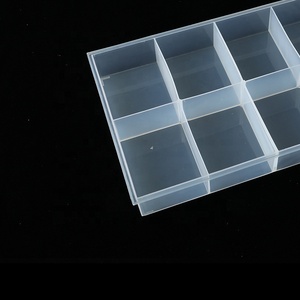 Boîte en plastique transparente sans couvercle à 8 compartiments boîte <span class=keywords><strong>de</strong></span> pièces <span class=keywords><strong>de</strong></span> stockage numérique accessoires plateau matériel pour bijoux boîte à <span class=keywords><strong>vis</strong></span> stockage - Product Image 3