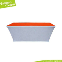 Nappe personnalisée imprimée 6 pi x 8 pi, housse de table pliante de marque pour exposition, événement, présentation, nappe rectangulaire