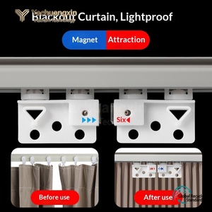 Plastic Window Positioning Clip with Adjustable Rollers for Curtain Track Accessories - Product Image 6