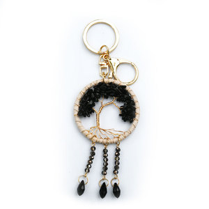 <span class=keywords><strong>Porte</strong></span>-clés Arbre de Vie en Pierre Naturelle le plus vendu, avec attrape-rêves en cristal et <span class=keywords><strong>pompon</strong></span>, pour sac bohème, pendentif ou breloque de voiture - Product Image 6