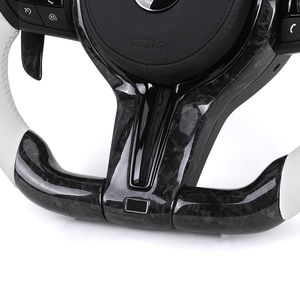 <span class=keywords><strong>Volant</strong></span> en cuir blanc <span class=keywords><strong>M</strong></span> Sport avec carbone forgé et LED pour <span class=keywords><strong>BMW</strong></span> F06 F10 <span class=keywords><strong>F20</strong></span> F21 F30 F36 M2 F87 M3 F80 M4 F82 F85 E70 E88 E90 E92 - Product Image 2