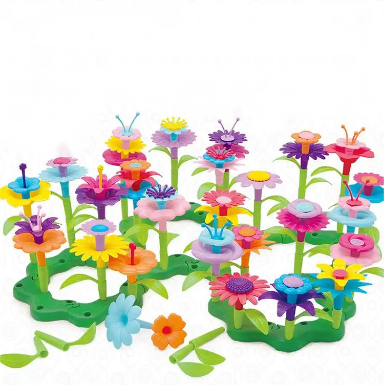 46/52/adet yaratıcı buket sanat el sanatları eğitici tuğla çiçek bahçe yapı oyuncak seti