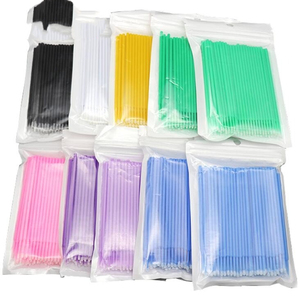 TPC dentale monouso senza lanugine a testa lunga mini applicatore micro spazzola in fibra