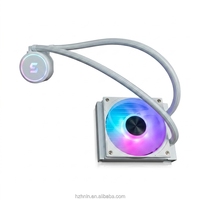 Refroidisseur d'ordinateur Linengcooling GT120LS ARGB AIO à liquide, dissipateur thermique en aluminium, ventilateur PWM à roulement fluide, haute efficacité pour le gaming