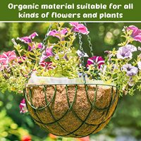 C76 100% natürliche Kokosnuss faser Pflanzer Liner Runde Coco Coir Hanging Basket Liner für Garten blumentöpfe