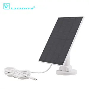 Small Solar Energy System Photovoltaic Panel 5W/5V Fit for Solar camera 4G monitor plug-in free
