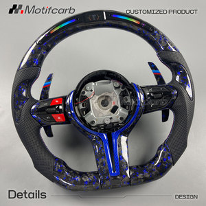 Volant en fibre de carbone forgé personnalisé avec LED pour BMW F06 F10 F12 F13 F30 F80 F8X M2 M3 M4 M5 M6 X5 M235i 328i 435i 2013-2026 - Product Image 3