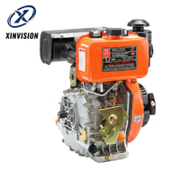 Moteur diesel agricole 12HP 188F 456CC refroidi par air, 4 temps, avec filtre à air à bain d'huile pour motoculteur