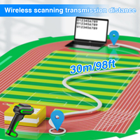 Symcode Escáner de código de barras portátil con escaneo de largo alcance y conexión inalámbrica Interfaz USB en stock