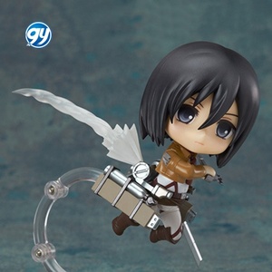 Q versión Nendoroided Attack on Titan <span class=keywords><strong>365</strong></span> Mikasa figura de cambio de cara móvil en caja Anime modelo coleccionable pantalla al por mayor - Product Image 3