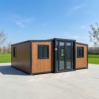 Casa Contenedor Modular de 20 Pies, 2-3 Dormitorios, Oficina Prefabricada, Tienda Móvil, Casa Plegable, Perfecta para Uso Comercial o Residencial