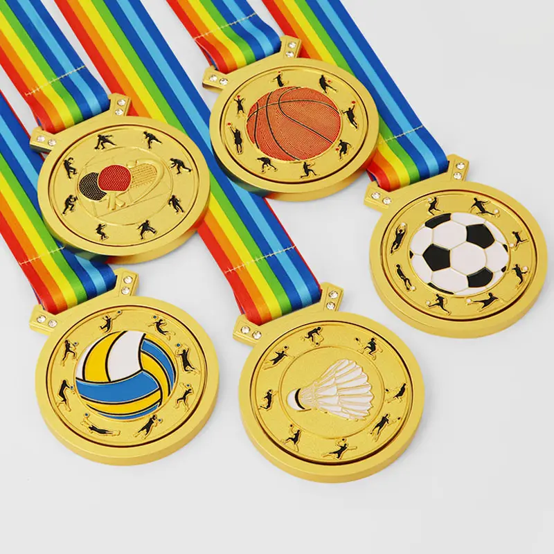 SIGH-Medallas de cobre de plata y oro de Nimal, accesorio personalizado de aleación de zinc de fundición a presión de metal, medallas universales de giro de lucha libre