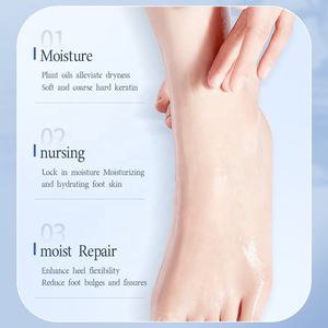 Factory Direct Heel Chafing Gel Moisturizing Anti-Cracking Frost Roll-On <strong>Cream</strong> White <strong>Pond</strong> Flower Seed Oil Foot Care for Women - Product Image 4