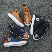 Vente en gros d'usine, chaussures de sport décontractées en toile pour hommes, style jeune, bottes Maten pour hommes