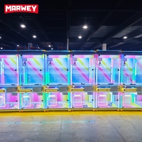 Marwey OEM ODM Machine à griffes transparente économique et populaire, à monnayeur, pour attrape-poupées, pour salle d'arcade commerciale