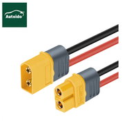 Amass XT60H — connecteurs XT60 pour batterie Lipo RC, connecteurs avec couvercles, prise d'alimentation, mâle, femelle avec gaine, Version améliorée