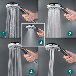Хромированная насадка для душа из АБС-пластика, 5 режимов - Product Image 2