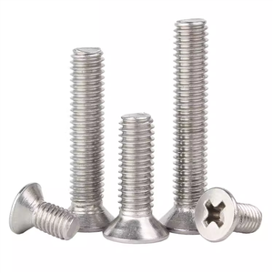 Viti per <span class=keywords><strong>Legno</strong></span> Personalizzate in Acciaio Inox 304 e Acciaio al Carbonio, Filettatura Metrica ISO Grossa, <span class=keywords><strong>Testa</strong></span> Piatta con Incavo a Croce - Product Image 6