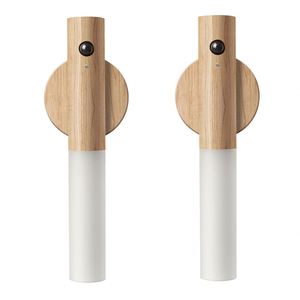 Wall Lamp Motion Induction Magnet Body <b>Rechargeable</b> <b>LED</b> <b>Light</b> Portable Night <b>Light</b> Wooden Cabinet <b>Light</b> - Product Image 4