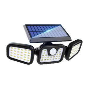 Solar Powered Outdoor <b>Light</b> 3 Head <b>LED</b> <b>Sensor</b> Wall <b>Light</b> For Garden Yard Security Waterproof With <b>Motion</b> Detection - Product Image 1