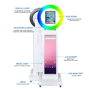 Cabina de Fotos con <span class=keywords><strong>iPad</strong></span> de 10.2-13 Pulgadas, Precio de Fábrica 2026, para Fiestas <span class=keywords><strong>y</strong></span> Anuncios en Video, Máquina de Fotos con Pantalla de 37 Pulgadas - Product Image 2