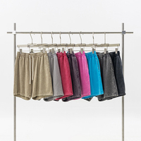 Pantalones Cortos Deportivos para Hombre, Estilo Vintage, Lavados, 100% Algodón, Felpa Francesa, para Ocio y Deportes, Venta al Por Mayor