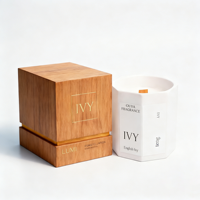 Caja de Regalo para Velas Aromáticas Personalizadas, con Laminado Mate, Grabado en Relieve e Inserto de Esponja