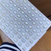 Bijoux fantaisie eau de mer grande taille 9*13mm Rectangle blanc vraies perles Mabe pour la promotion