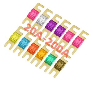 Fusible automobile à visser de type U 32V à borne fourche pour voiture et camion, 20A-200A, diverses tailles de fusibles - Product Image 1