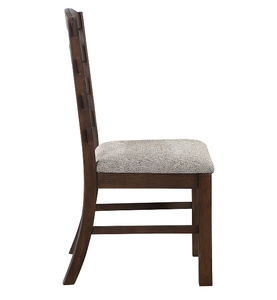 Chaise de salle à manger moderne en tissu gris imperméable (lot de 2) pour la maison, le bureau et l'appartement - Product Image 2